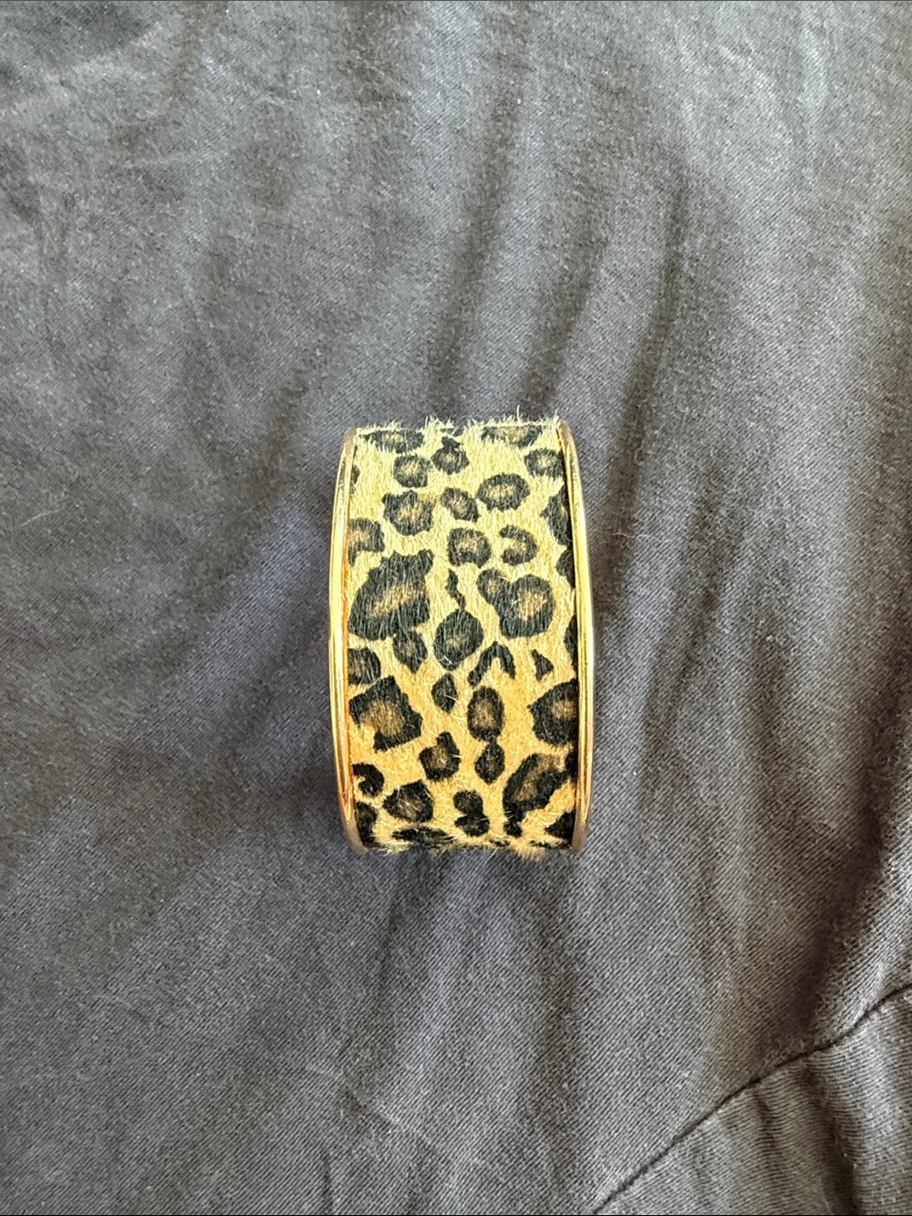 Leopard Print Wide Cuff Bracelet - Women Accessories